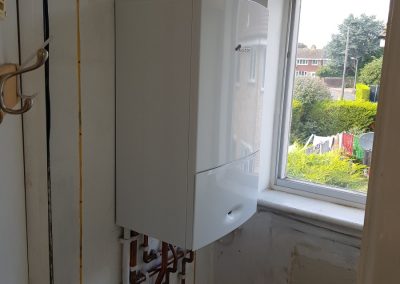 Boiler upgrade in a flat